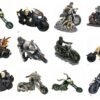Magicun Giftware~Skeleton on Motorbike Dragon Hell Rider Biker Ornament Figurine