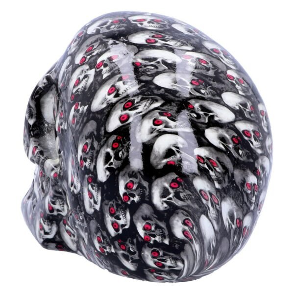 Magicun Giftware~Nemesis Gothic Romantik Rose Leopard Bloodshot Ösen Druck Totenkopf Figur Deko