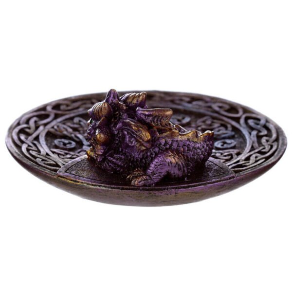 Collectable design~Elements Baby Dragon Celtic Incense Stick Burner Dish 1 Sent At Random
