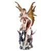 Fairy Collection~Orange Fairy With Two Baby Dragon Hatchlings Figurine 11" High Resin New In Box!