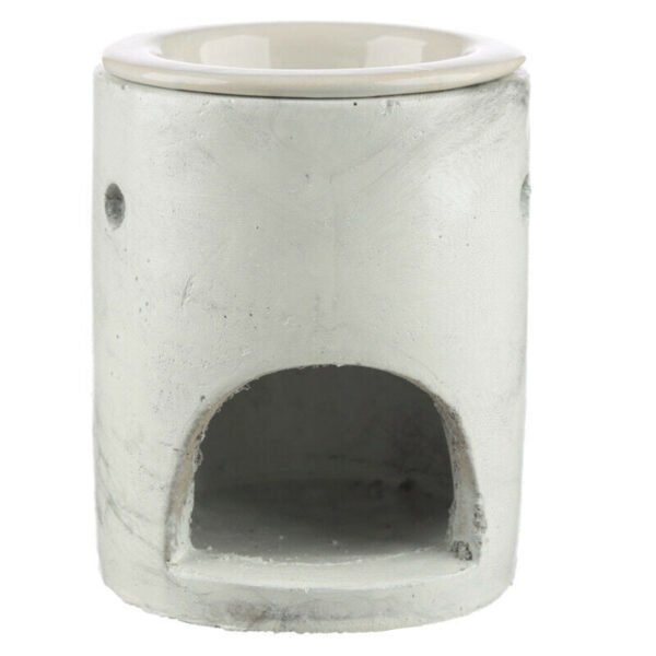 Home Fragrance~Love Heart Concrete & Ceramic Oil Burner - Simple Design Home Fragrance