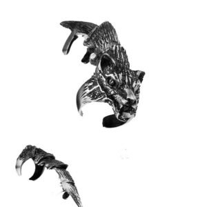 s-l1600_11126379-0291-4c97-87b8-232682773b9e Claws - SNARLING WOLF - Pewter Fashion Jewellery Finger Claw