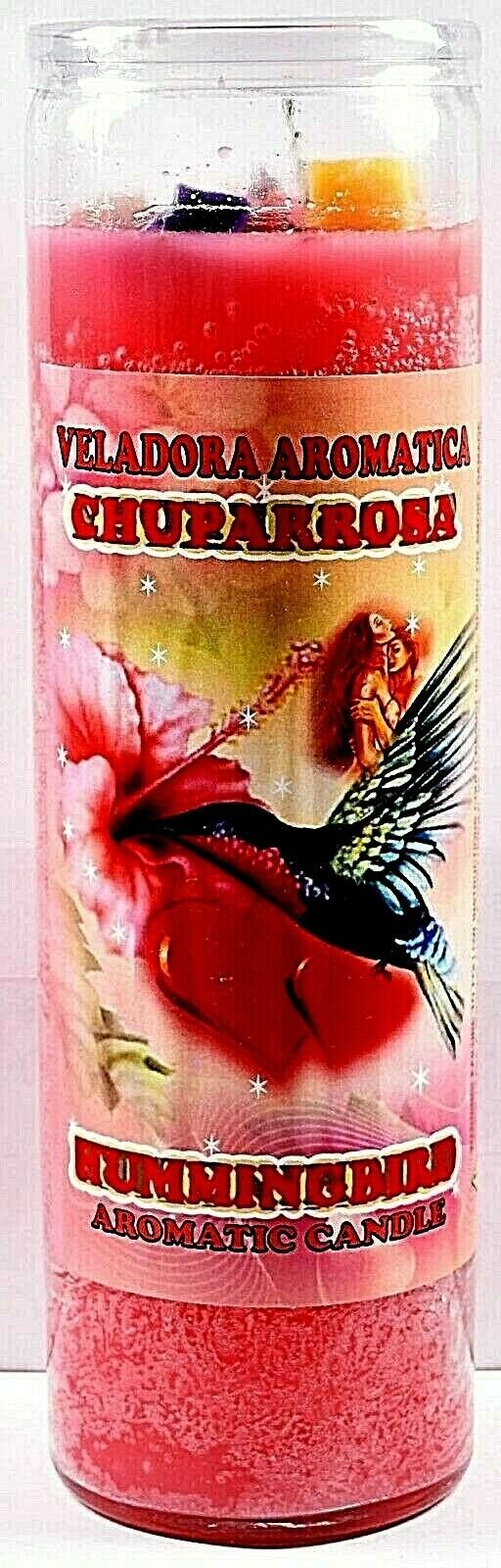 CANDLE COCKTAIL VELADORA HUMMINGBIRD PINK/ CHUPAROSA ROSA AROMATICA