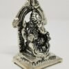 Hinduism Statues & Figures~Solid Brass Silver Antique Finish Ganesh 2"H