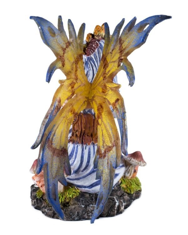 Fairy Collection~Leaf Fairy With Mushrooms Figurine 6"H Highly Detailed Resin New In Box!