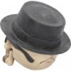 Magicun Giftware~Badass Gothic Large Fedora Hat Skull Ornament Figurine Skeleton Decor 15.8cm