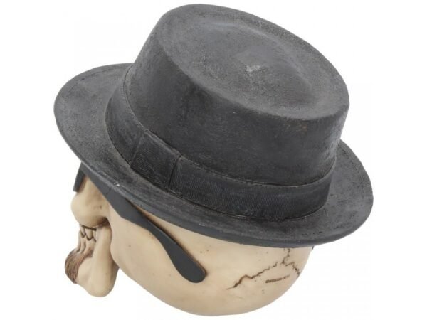 Magicun Giftware~Badass Gothic Large Fedora Hat Skull Ornament Figurine Skeleton Decor 15.8cm