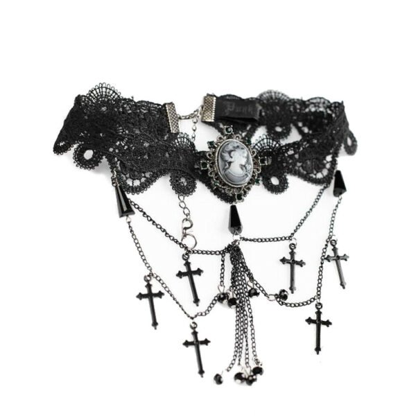 Fantasmogoria - MISS SWEETHEART - Gothic Choker Necklace