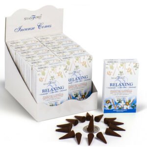 Home Fragrance~Stamford Hex Incense Cones- Relaxing 12 pack in box.Each with 15 incense cones