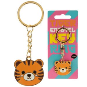 Collectable design~Fun Collectable Cute Tiger Enamel Keyring