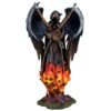 Fairy Collection~Grim Reaper Fairy Angel In Flames Holding Scythes Gothic Figurine Statue 10.25"H
