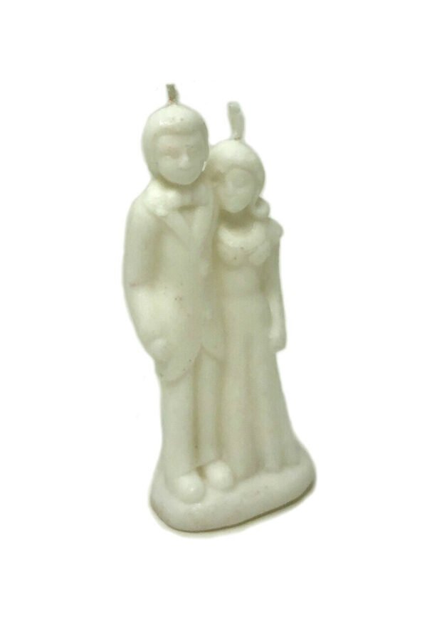 Magic Candle~Bride & Groom Marriage White Image Figurine Spell Candle Pagan Wicca Hoodoo