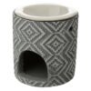 Home Fragrance~Concrete and Ceramic Grey Pattern Eden Oil Burner