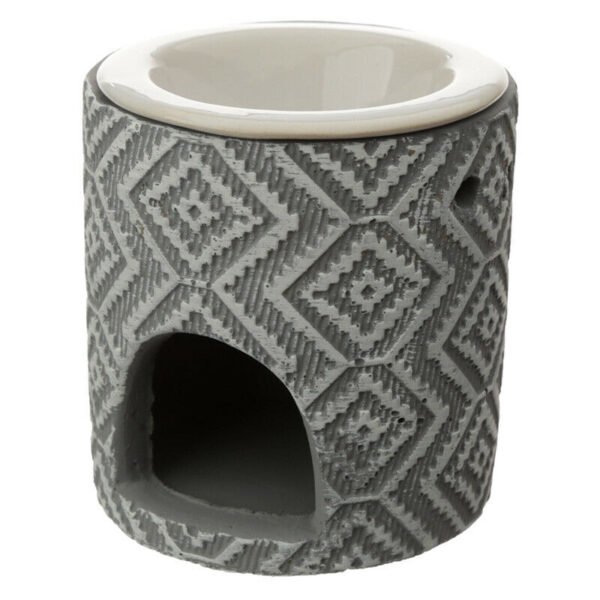 Home Fragrance~Concrete and Ceramic Grey Pattern Eden Oil Burner