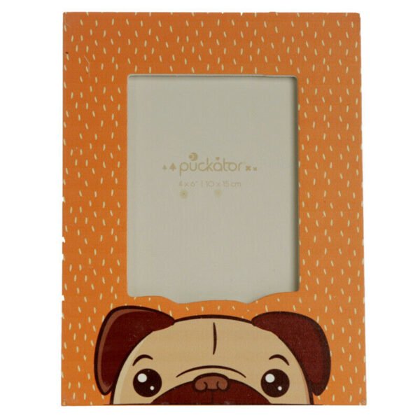 Home Decor~MDF Wooden Photo Frame Mopps Pug Dog Fits 6"x4" 10x15cm Photo Gift