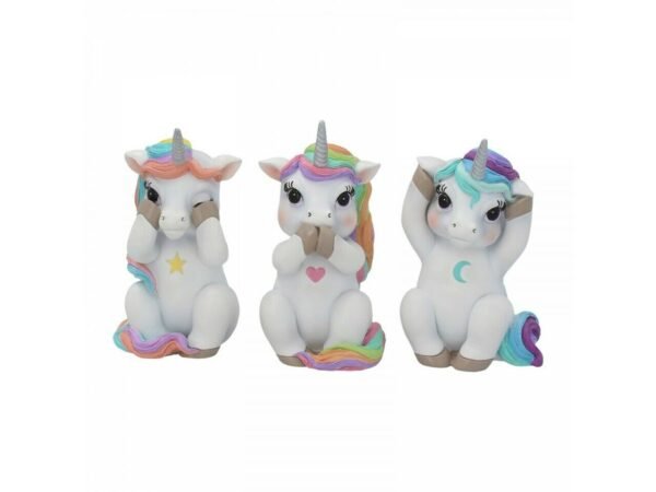 Magicun Giftware~Three Wise Monkeys Figurines Animals Decor See Hear Speak No Evil Ornament Gift