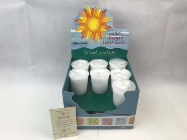 Magic Candle~Cleansing Crystal Journey Reiki Charged Herbal Votive Candle One Candle