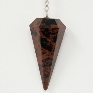s-l1600_19157516-d3c5-41c0-b9ae-f984eefa2779 Magicun Stone~Mahogany Obsidian Pendulum with Chain, Faceted (Natural Crystal Stone)