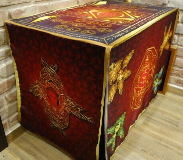 MagicunTarot Cloth~Grand Ceremonial Altar of Metatron Red Version