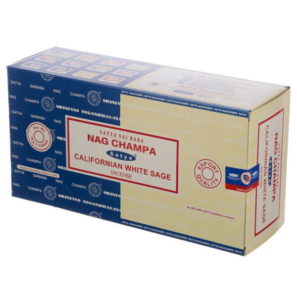 Home Fragrance~SATYA Sai BaBa Nag Champa & Californian White Incense Sticks 12 x 14 sticks