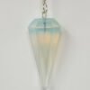 Magicun Stone~Opalite Pendulum with Chain, Faceted (Natural Crystal Stone)