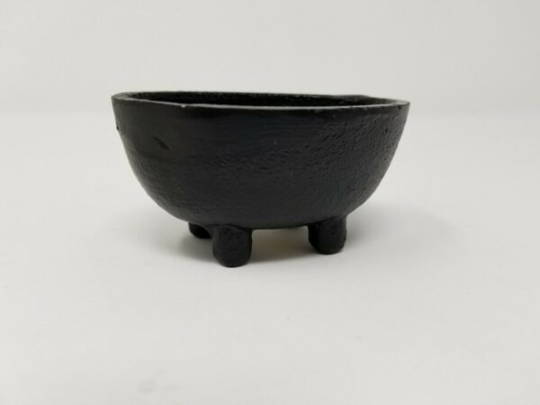 Wicca & Paganism~Cast Iron Ritual Cauldron 2.5"L x 2"W x 2"H Plain Oval 3" Wiccan