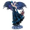 Fairy Collection~Dark Blue Fairy With Two Flying Dragons Figurine Statue 21.25" High Resin New!