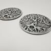 Home Fragrances ~Tree of Life Design 4-3/4" Stick Cone Incense Burner Ash Catcher Hot Plate 2 pcs
