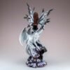 Fairy Collection~Black Fairy With White Dragon Figurine Statue 10.5" High Resin New In Box!