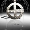 Magicun Talisman~Unique Sterling Silver Cross Talisman of Protection