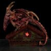 Collectable design~Stained Glass Window Roof Top LED Dark Legends Dragon Figurine