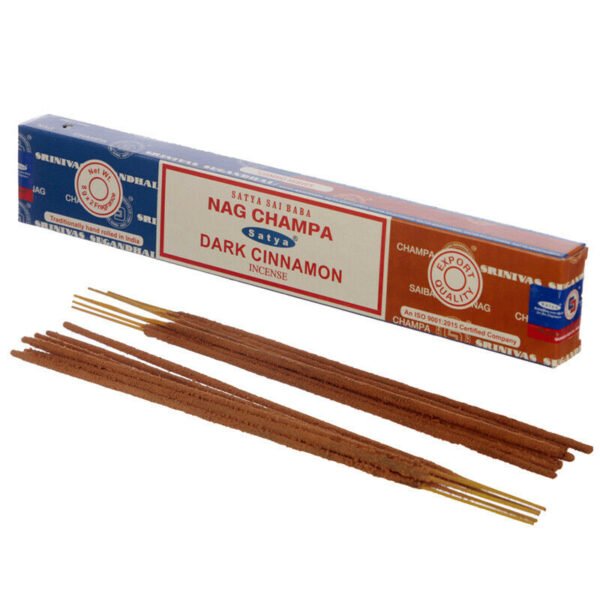 Home Fragrance~SATYA Sai BaBa Nag Champa & Dark Cinnamon Incense Sticks 12 x 14 sticks