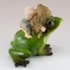 Fairy Collection~Little Girl Fairy Riding Frog Figurine 3.5" High Resin New In Box