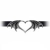Alchemy England - NOCTE AMOR - Choker with Faux Leather Strap, Vampires, Gothic