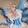 Fairy Collection~Large Scale Fairy With Snowy Owl Holding Crystal Wand Figurine 23" High Statue