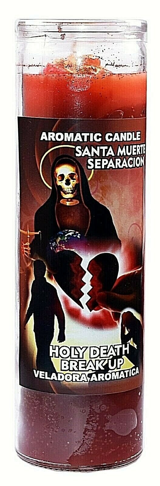 CANDLE COCKTAIL AROMATIC VELA HOLY DEATH BREAK UP- SANTA MUERTE SEPARCION