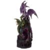 Collectable design~Dark Legends Power of the Crystal Amethyst Dragon Figurine Fantasy Ornament