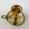 WICCA & PAGANISM~Brass Candle Holder with Finger Ring for Taper Candles (Chamberstick Wicca)