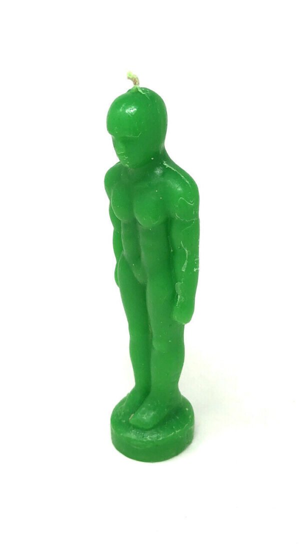 Magic Candle~Green Man Image Male Figurine Spell Candle Pagan Wicca Hoodoo
