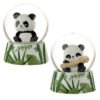 Collectable design~1 x Novelty Collectable Panda SnowGlobe Snow Globe Glitter Shaker Ornament Gift