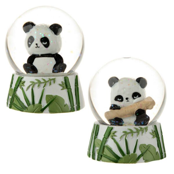 Collectable design~1 x Novelty Collectable Panda SnowGlobe Snow Globe Glitter Shaker Ornament Gift