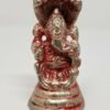 Hinduism Statues & Figures~Solid Brass Silver Plated Finish Ganesh 2"H