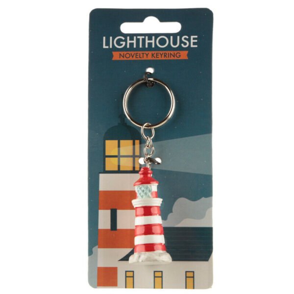 Collectable design~Novelty Collectable Lighthouse Keyring Split Ring and Chain