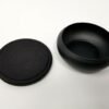 Home Fragrances ~NEW Black Metal Smudge Pot / Incense Burner with Coaster 3" (Burning Sage Resin)