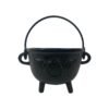 Witchcraft~4.5" Triple Moon Cast Iron Cauldron Incense Charcoal Burner