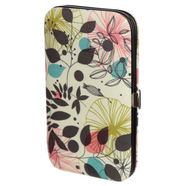 Collectable Design~Botanical Pick of the Bunch Manicure Set Pedicure Cutters File Tool Kit