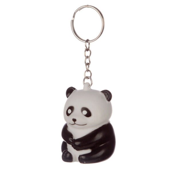 Collectable design~Fun Squeezy Poop Panda Key Chain Keyring Party Bag Stocking Filler Novelty Toy
