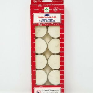 Home Fragrances ~Satya Dragons Blood Scented T-Lite Candles (12/box) - NEW