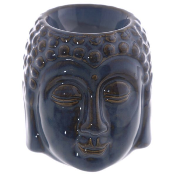 Home Fragrance~Ceramic Crackled Glaze Buddha Head Oil Wax Melt Burner Decoration Fragrance Home