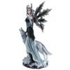 Fairy Collection~Large Scale Fairy Holding Wand With Wolf Figurine Statue 23" High New!